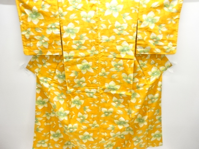 JAPANESE KIMONO / TOKAMACHI TSUMUGI / WOVEN BRANCH FLOWER